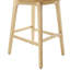 Tabouret de bar Amar en tissu et base en frêne naturel - ensemble de 1-2101338532