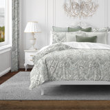 Paisley Seafoam Cotton Duvet Cover Set