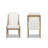 Lennox High-Back Upholstered Reclaimed Pine Dining Chair Set of 2