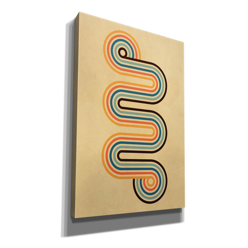 «Retro 3 on Canvas» par Gary Williams, reproduction, H 60 po x l 40 po x P 1,5 po