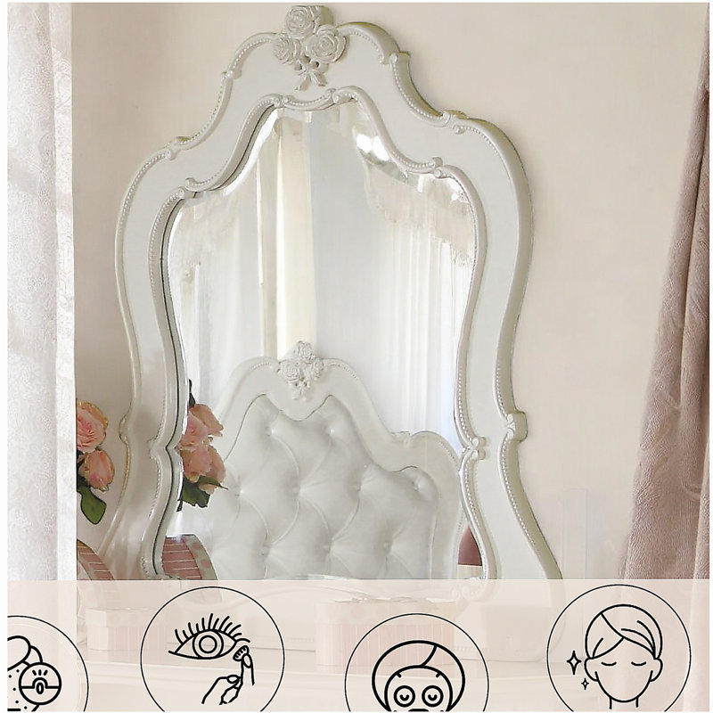 Eldar Pearl White Surface Mirror