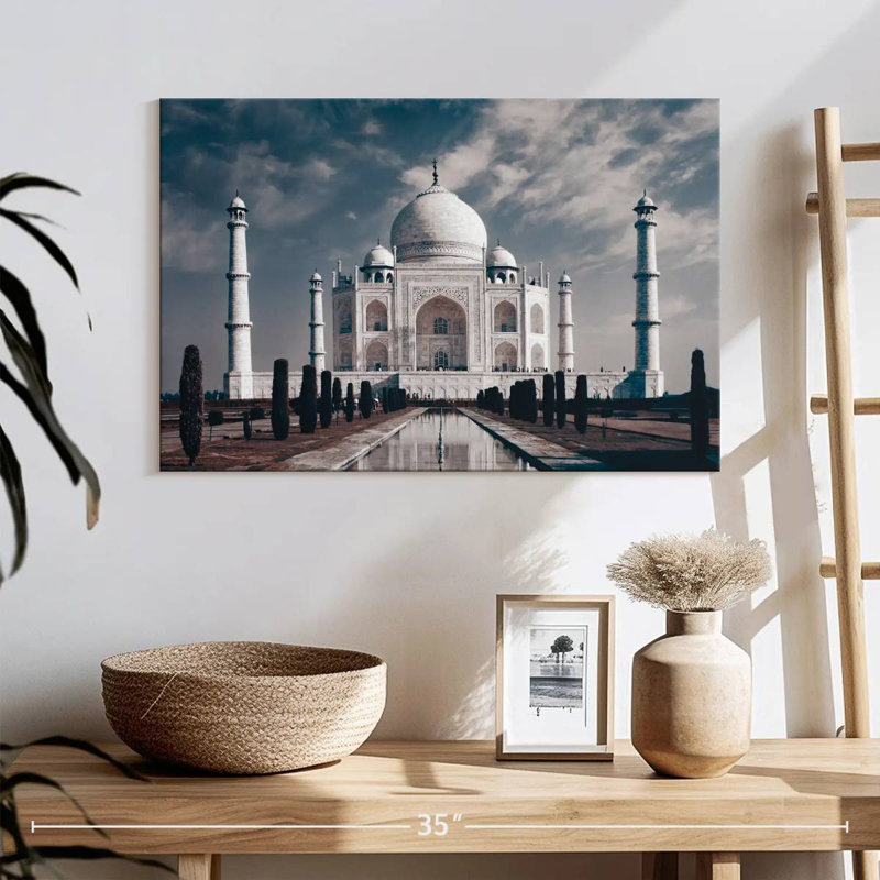 Taj Mahal In India, 16" H x 24" W