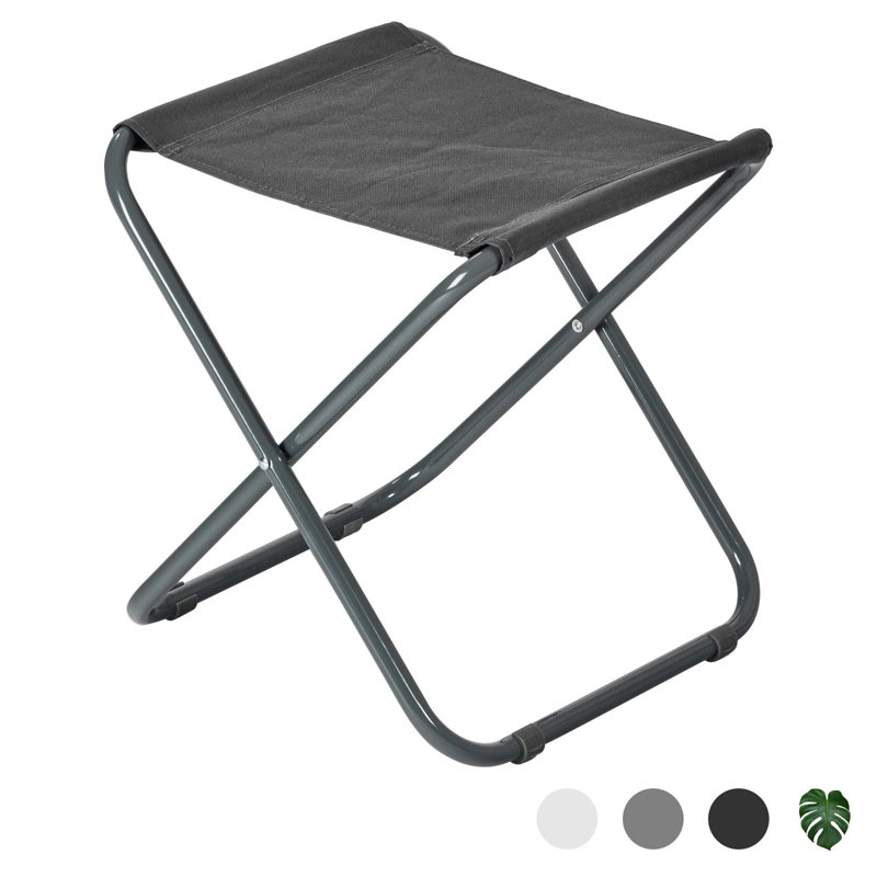 Harbour Housewares - Classic Folding Stool, Grey