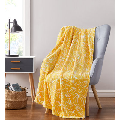 Harvest Halloween Plush Throws
