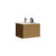 Meuble-lavabo avec lavabo en céramique blanc, meuble-lavabo mural flottant pour salle de bain moderne