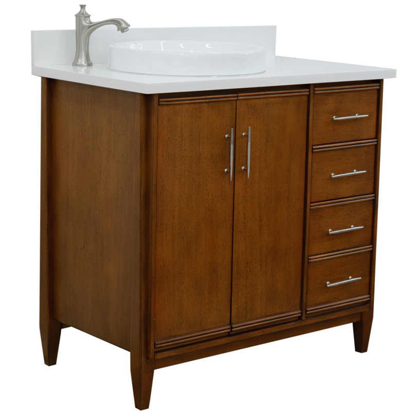 Ensemble de meuble-lavabo simple 37 po, Blanc