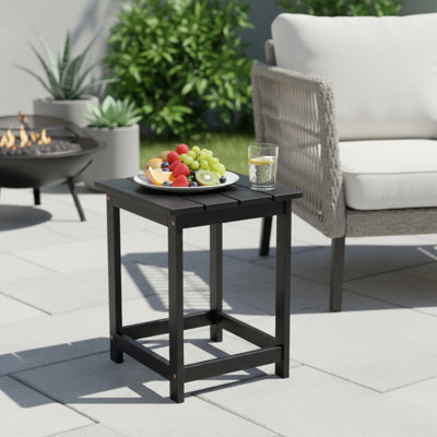 Vermont Square Acacia Wood Outdoor Patio Side Table