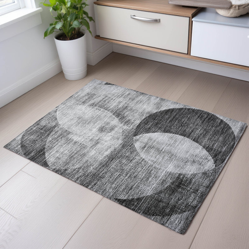 Premium Machine Washable Alves AMF1140 Geometric Rug, Rectangle 1'8" x 2'6"