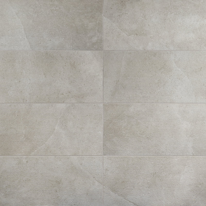 Iris 11.69'' x 23.5'' Porcelain Wall & Floor Tile, Fumo