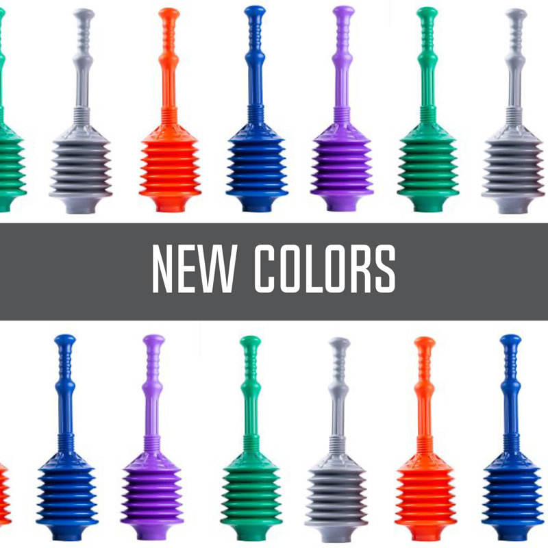 Utility-Sink Plastic Plunger, Gray