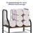 3-Tier Free Standing Metal Towel Rack With M-Shaped Dividers, Space Saving