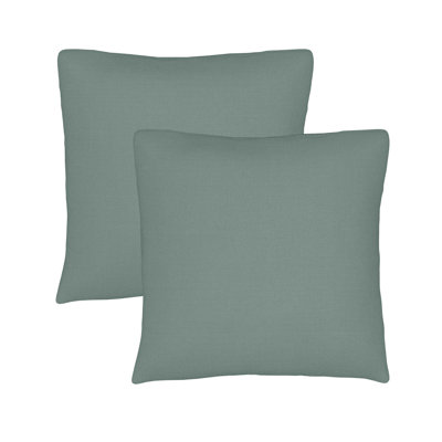 Set of 2 Sunbrella Throw Pillows, 12x12 Inch Square Outdoor Throw Pillows Inserts with Covers