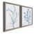 Toile avec cadre gris