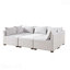 Repose-pieds modulaire rembourré en tissu