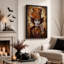 «Mad Hatter» avec art et toile orange-390698879