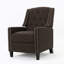 Chaise à dossier en tissu Classic Coffee