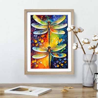 Two Dragonflies - Framed Print