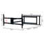 Support mural pour téléviseur, avec fonctions de rotation et d'inclinaison, support pour téléviseur à mouvement complet, double réglable, distance du mur, 132 lb