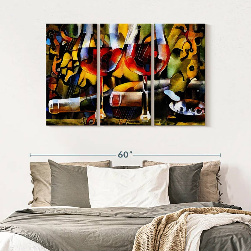 Vin, reproduction d'art sur toile, H 32 po x l 50 po x P 1,25 po