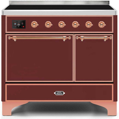 Cuisinière à induction 40 pouces avec 6 éléments à induction ILVE Majestic II Series (porte en verre)