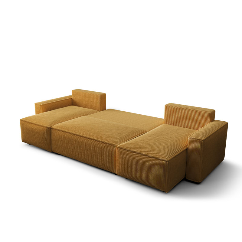 Sairy 4 Seater Corner Sectional, Cream - Poso 100
