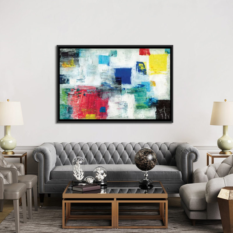 Radiance, reproduction d'art sur toile tendue, H 18 po x l 26 po x P 1,5 po, Toile encadrée noire, Pas de tapis