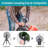 Oscillating Camping Fan With LED Lantern, 10400Mah Battery Operated Portable Fan-90404865