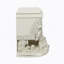 Table de chevet au fini blanc antique