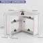 Pentagonal Corner Computer Desk with Charging Station, Adjustable Led Lighting-38239142