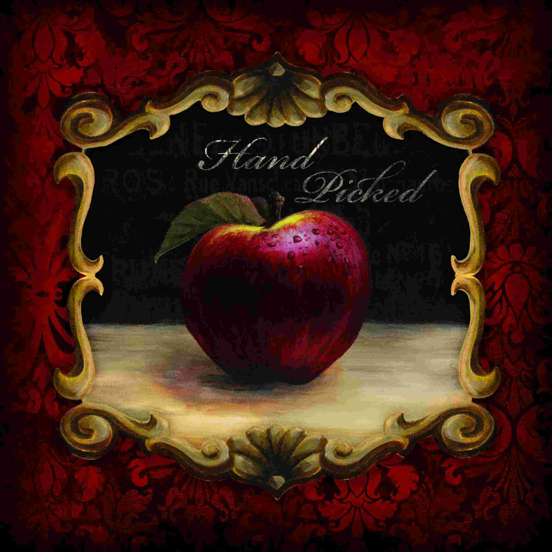 Frenchish Apples, impression sur toile tendue, L 12 po x H 12 po