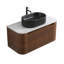 Meuble-lavabo en céramique 36 po avec lavabo et porte-serviettes gratuit en noyer 36 po-131373005-131373011