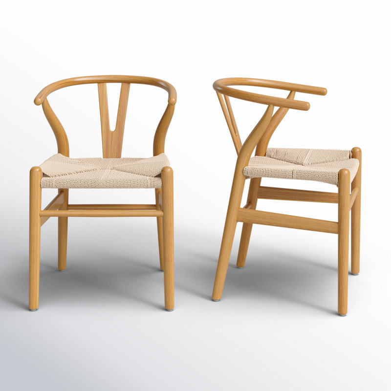 Margo Solid Wood Dining Chair, Burlywood/Beige