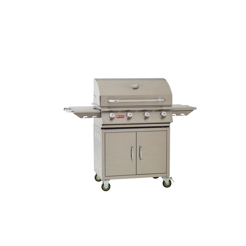 Barbecue au gaz convertible à 4 brûleurs avec armoire Bull Outdoor Products, Propane liquide