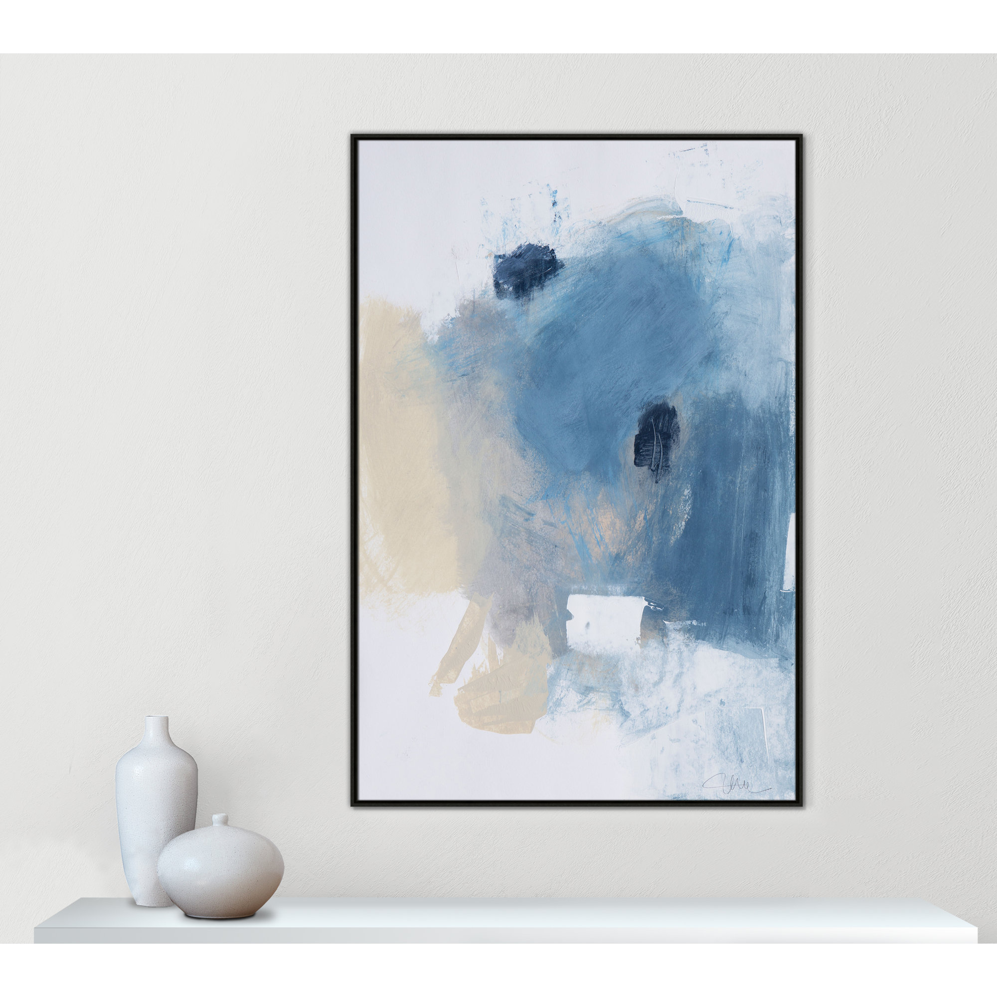 Coastal Carnival I Print by Casa Fine Arts, Espresso Floater Framed Canvas, No Mat, 61.5" H x 41.5" W x 2" D
