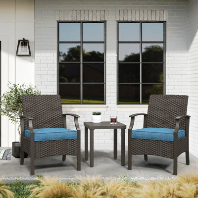 2 - Person Patio Conversation Set with Cushions