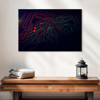 Glowing Circuit Board