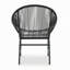 Outdoor Patio Wicker Chair Pe Rattan & Iron Frame, Set of 2
