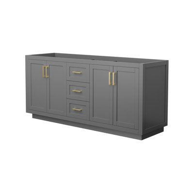 Miranda 71" Freestanding Double Bathroom Vanity Base Only