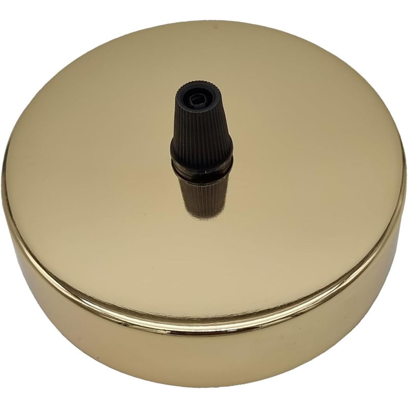 Solarah Single Outlet Ceiling Rose 100Mm Metal Ceiling Rose With Cord Grip And Fitting Accessories, For Ceiling Rose Lighting And Wall Lamp Lighting Kit
