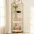Corner shelf, corner bookshelf storage, vertical shelf-136882780
