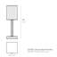 Lampe de table carrée en résine Gatsby-1912320994