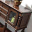 Console rétro en bois massif multifonctionnel