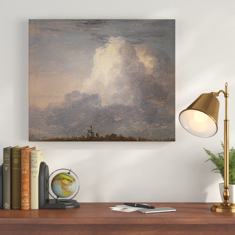 « clouds », impression, H 32 po x l 48 po x P 1,5 po, Toile tendue