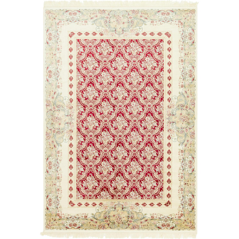Tapis traditionnel traditionnel Dashamir rouge