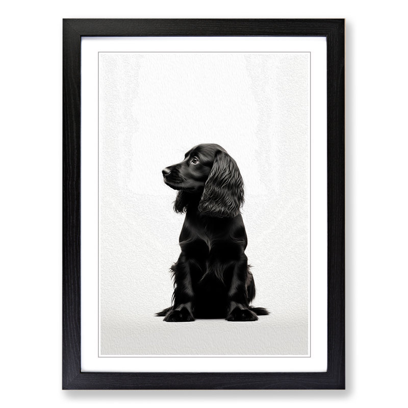 Single Picture Frame Print on Wood, Black Framed, 34cm H x 25cm W