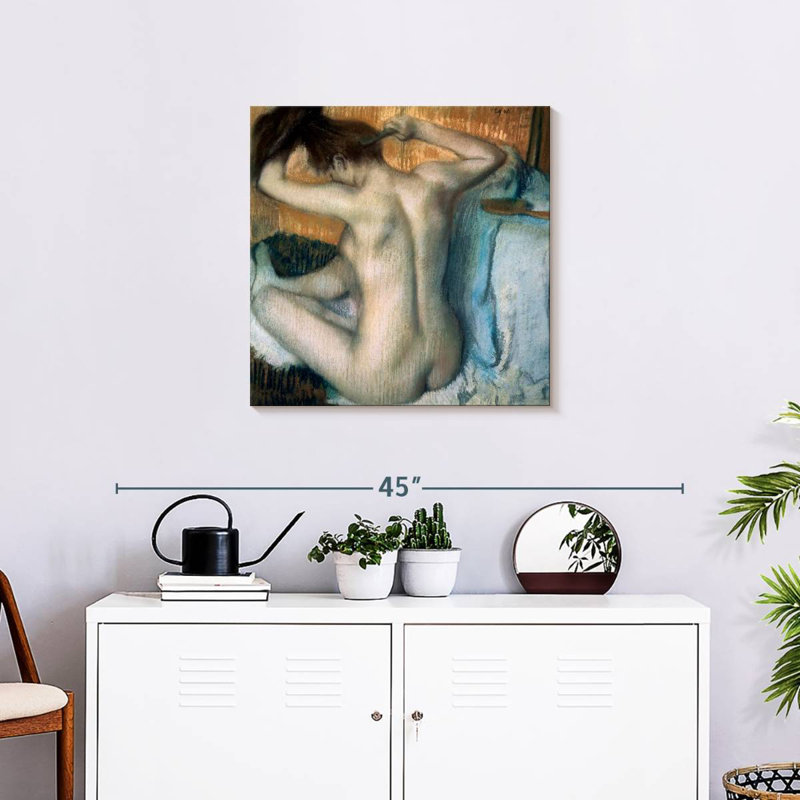 Femme Leisha se coiffant - 1886, H 24 po x l 24 po