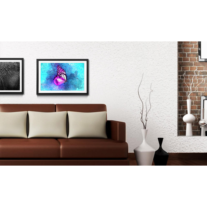 Streetart Into Heaven - Single Picture Frame Print, 44cm H x 64cm W x 2.2cm D