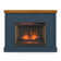 Caraviello 48 inch Modern Farmhouse Fireplace with Mantel, Two-Tone Finish