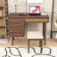 Bureau de coiffeuse avec miroir à DEL, tabouret, 3 tiroirs et 10 compartiments