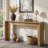 63" Narrow Console Table, Modern Minimalist Wood Entryway Table with Sturdy Base, Long Console Behind the Couch for Living Room, Entrance, Foyer